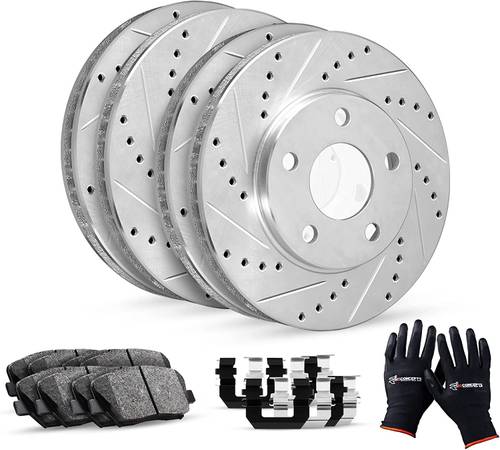 R1 Concepts Front Rear Brakes and Rotors Kit Lexus GS300 $140