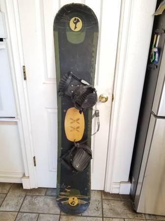 Photo Santa Cruz Snowboard W Bindings 151cm Santa Cruz Backside Edge Snowboard Size 1 $100