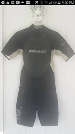 Sea Doo Shorty Wetsuits Short Sleeve 4 Way Flex Wetsuit Men Size S $40