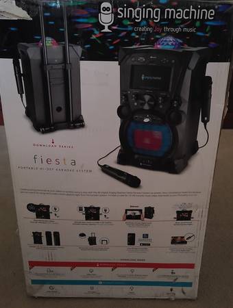 Photo Singing Machine Fiesta Voice Portable Karaoke System $60
