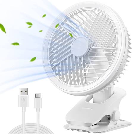Small Desk Fan, 4-in-1 Clip Fan, USB Portable Table L Fan - 4 Speed $20
