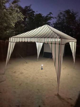 Sun Shade Canopy Gazebo 11 x 11 9.6 Ft. 32 Poles, 4 Corner Connect $80