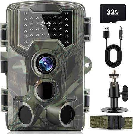 Photo Trail Camera, 36MP 1080P Game Cameras with Night Vision 0.3S Trigger M $40