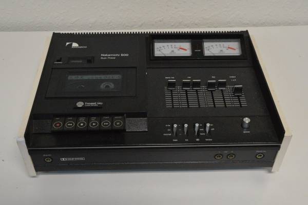 Photo Vintage Nakamichi 500 Dual-Tracer Cassette Deck 1974, Working,Tested $300
