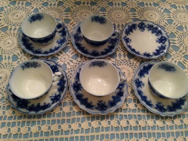 Six (6)  CUP  SAUCER SETS by W.H. GRINDLEY CLARENCE $125