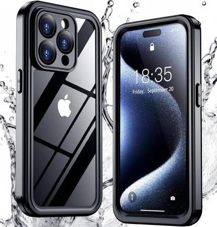 Photo iPhone 15 Pro Case Waterproof,Built-in 9H Tempered Glass Camera Lens  $24