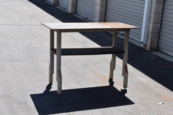 Photo welding table 48 wide x 24 deep x 35 tall x 12 top thick $200
