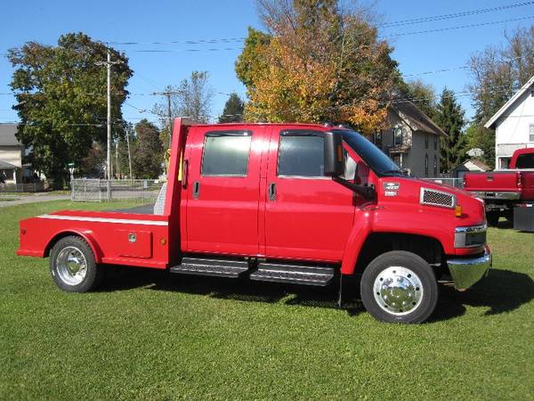 2005 CHEVROLET KODIAK C4500 CREW CAB W/ WESTERN HAULER BED DIESEL ...