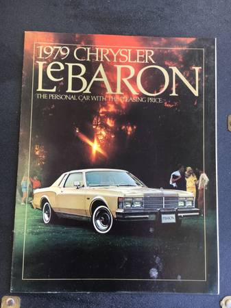 Photo 1979 Chrysler LeBaron Sales Brochure $10