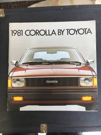 Photo 1981 Toyota Corolla Sales Brochure $25