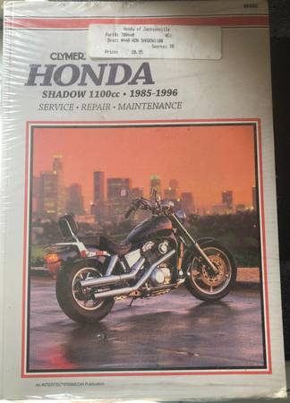 Photo 1985-1996 Honda Shadow 1100 cc clymer manual NEW $15