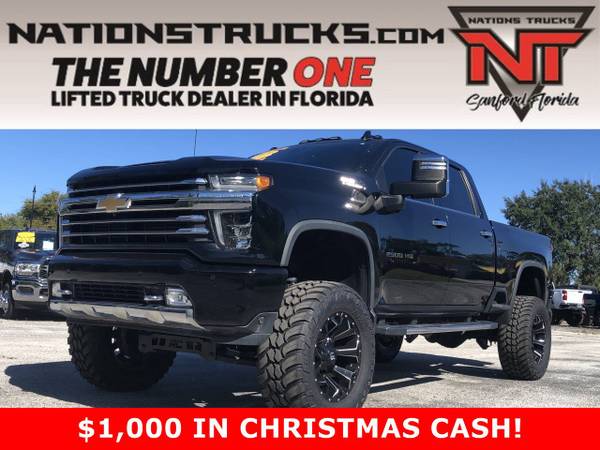 Photo 2020 CHEVY 2500 HIGH COUNTRY Crew Cab DURAMAX DIESEL 4X4 LIFTED TRUCK - $88,745 (CENTRAL FLORIDA)