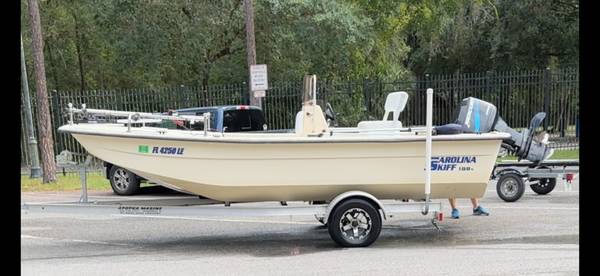 Photo Carolina Skiff 19 ft. Center Console Boat 90 HP- New Aluminum Trailer $10,800