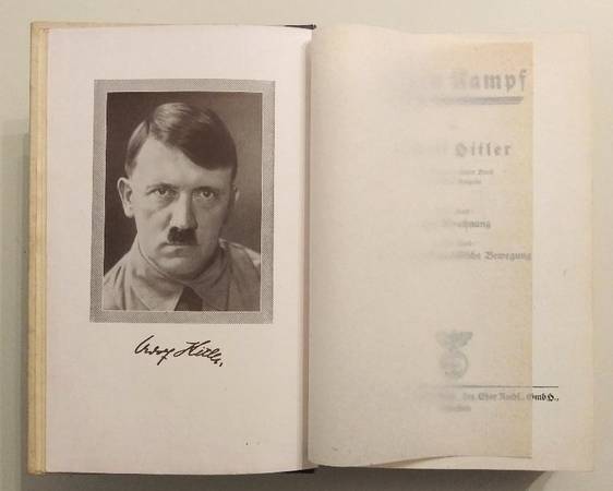 Photo Original German WWII Issue of MEIN KAMPF by Adolf Hitler $275