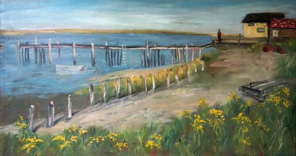 Paintings Looking Out To Sea  With Violin $35