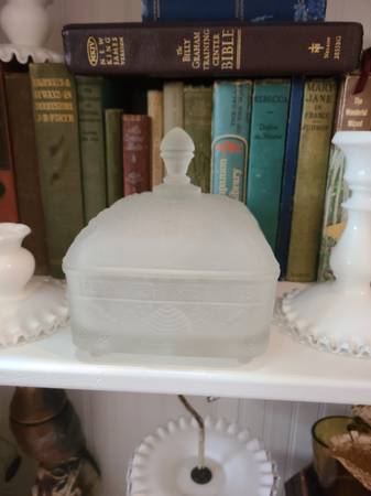antique la tiara large glass honey bee candy dishes $20