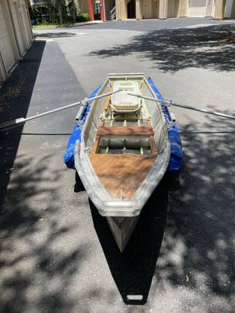 custom aluminum rowboat $550
