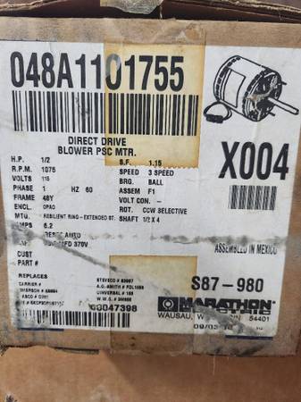 Photo 12 hp direct drive blower motors $30