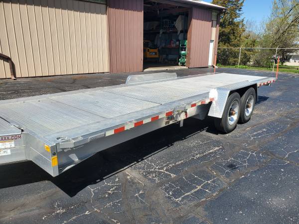 Photo Custom Built All Aluminum 24 CargoMaxxx 20k Tilt Bed Equipment Trailer Hauler E $22,000