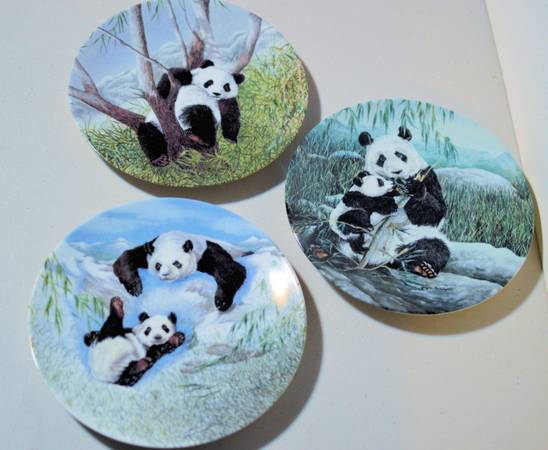 Photo Secret World of the Panda 1990s Numbered Plates Lot of 3 $30