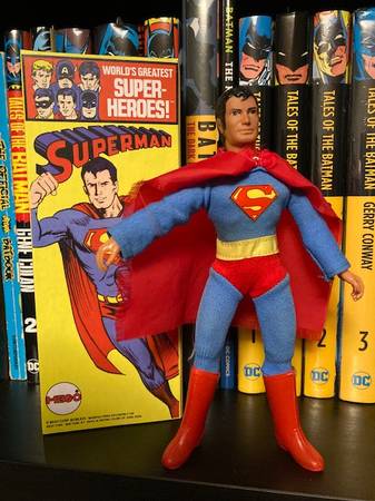 Photo VINTAGE 1974 MEGO WGSH SUPERMAN, TYPE 2 BODY, 100 COMPLETE W REPRO B $140