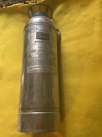 Photo Vintage Sears Soda-Acid Fire Extinguisher $20