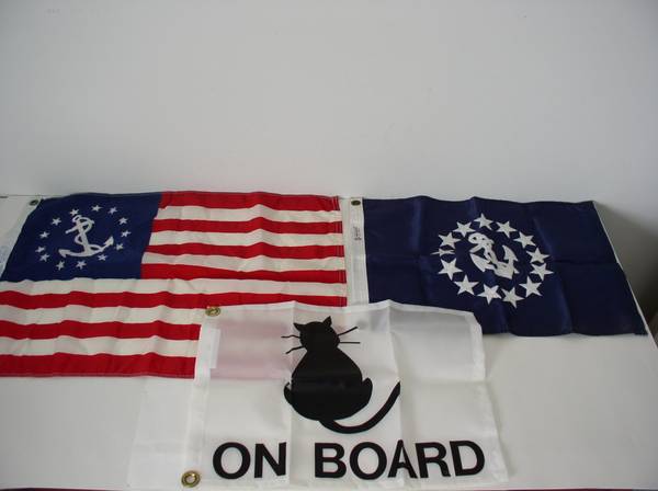 Photo Boat Flag Pennant For Yacht Sailboat Made In USA 1 New Excellent Cond $25