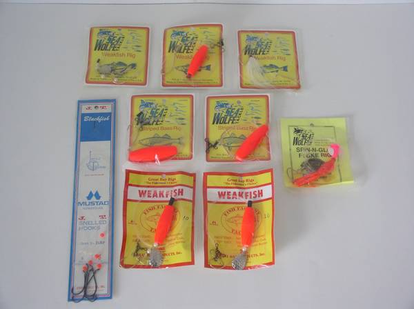 Photo Fishing Tackle  Rigs  Lures USA Made NEW IN PACKAGE  NEW OLD STOCK $40