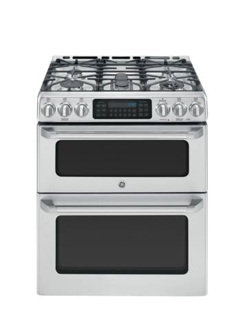Photo GE Cafe 30 Slide In Gas Double Oven Range $1,800