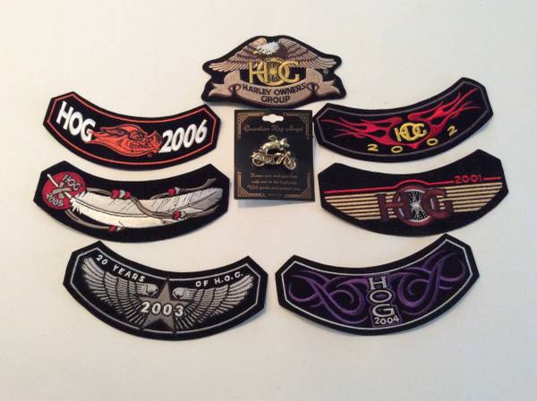 Photo Harley Hog Patches and Pin(Cross Posted) $35