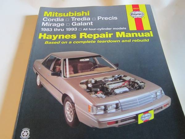 Photo Haynes - 1983 thru 1993 Mitsubishi Manual $6