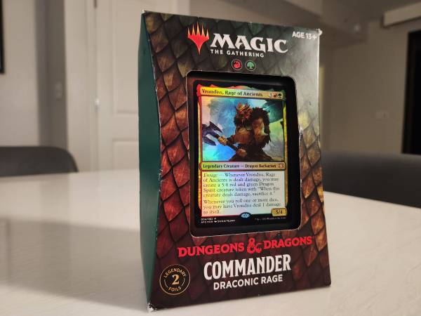 Photo Magic The Gathering Commander Deck, Draconic Rage, MTG $60