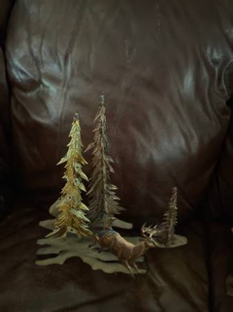 Photo Home Interior Metal Deer  Trees $18