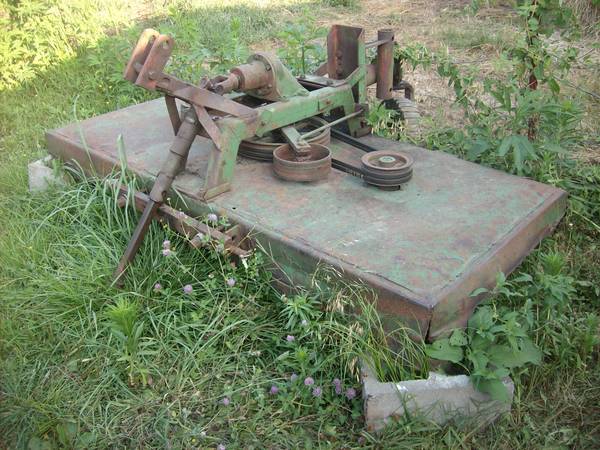 Photo old wood rotary cutter 2 blade $400