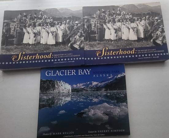 Photo Sisterhood and Glacier Bay books $10