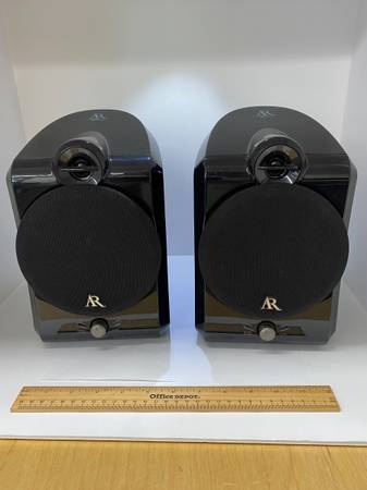 Photo AW877 Acoustic Research Wireless Speakers wTransmitterBatteries $110