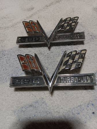 Photo 1965-1967 chevy 396 turbo -jet emblems oem $60