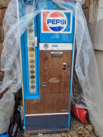 Photo 1970s Tall Pepsi Machine $550