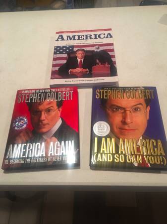 3 Stephen Colbert and Jon Stewart Books - Like New $15
