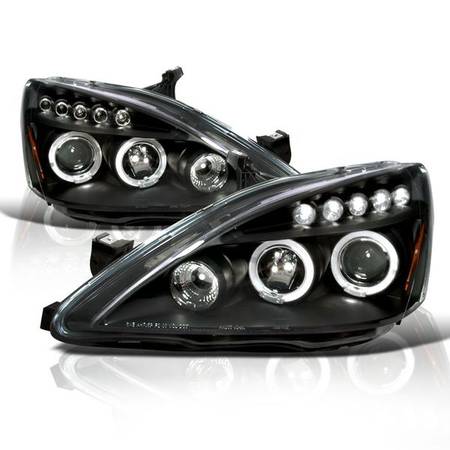Photo Dual Halo Projector Headlights for 03-07 Accord $125