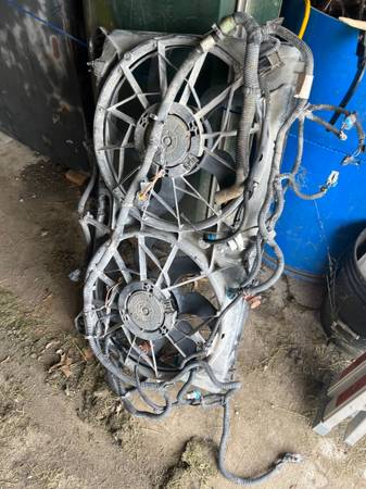 Photo Fan Set from Chevy Pickup with wiring Harness - great for Engine conve $150