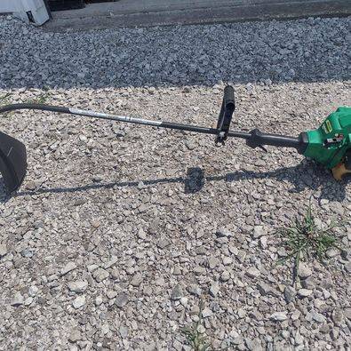 Photo Gas Powered WeedEater Lawnmower Weed Eater Lawn Mower $60