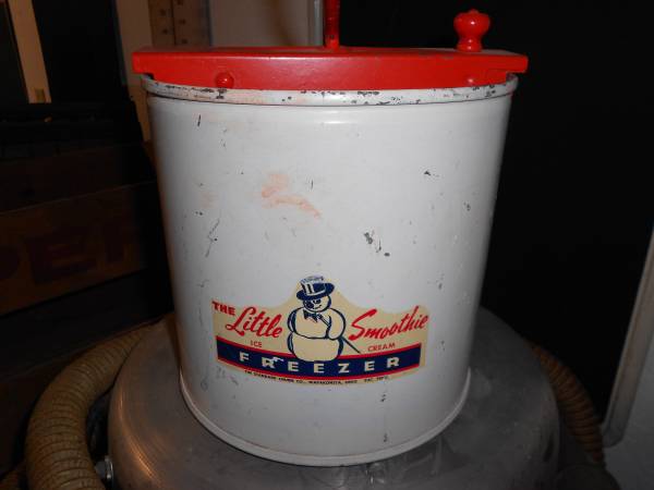 Photo Ice Cream Freezer, Vintage - Childs $25