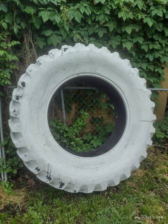 Photo Large Old Tractor Tire Repurpose Sandbox Flower Bed Work Out Tool Etc $75