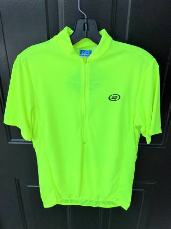 Photo Mens Performance Cycling Jersey, Size Small, Hi-Viz Yellow, New. $20