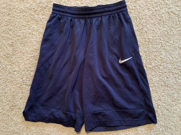 Nike Boys Youth Medium Dri-Fit Navy Blue Shorts $9