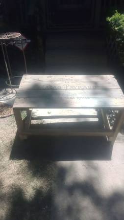 Photo Old Wood Sign Table $30