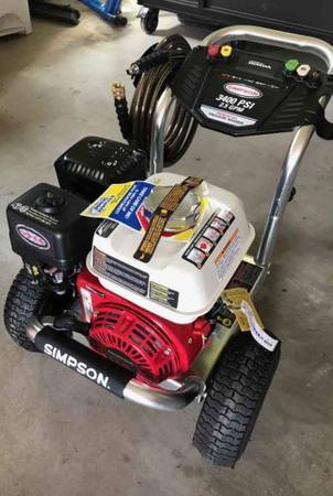 Photo Simpson ALH3228 Pressure washer. 3400psi 2.5gpm Honda GX200. 2 availab $650