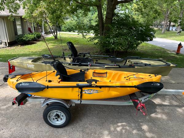 Photo Ultimate Kayaking Adventure Two Hobie Kayaks with Trailer $4,650