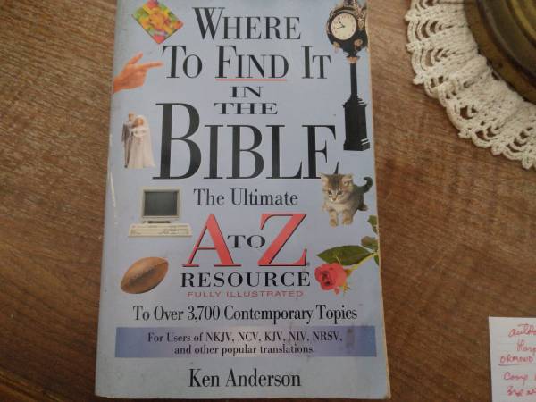 Where to find it in the Bible $5